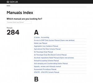 Manuals Index